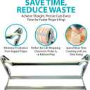 30" Roll Paper Dispenser with Cutter - Wall Mount or Desktop Metal Straight Edge Cutter - Fits Craft Paper Roll, Freezer, Wrapping, Butcher Papers, or Cling Film - Non-Sharp Edge, Grey