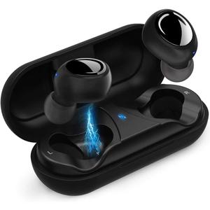 True Wireless Earbuds Bluetooth 5.0 Headphones,MEBUYZ Sports in-Ear TWS 3D Stereo Sound Earphones 6-8 Hours Non-Stop Playtime 24H Playtime with Charging Case Bulid-in Mic IPX5 Waterproof Earbuds