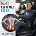 Elmara Doctor-Designed Car Seat Cushions for Driving  Car Seat Back Support, Driver Seat Cushion and Back Cushion for Car, Pillow for Driving Seat  The Ultimate Comfort Solution for Cars (Black)