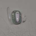 Momcozy Baby Nail File Electric, Gentle Baby Nail Trimmer Electric, Baby Nail Clipper with Night Light, 7 Grinding Head Replacement Pads, Green