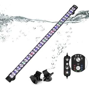 SEAOURA Submersible Aquarium Light for 24 to 43 Inch Fish Tank, 24/7 Cycle Fish Tank Light with Timer, Aquarium Plant Light with Full Spectrum+7 Single Colors, Auto On/Off, Adjustable Brightness, Size: 22.8 Inch length