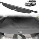 BestEvMod Retractable Trunk Cargo Cover Compatible with Kia EV9 2024 2025 Interior Accessories Rear Trunk Cargo Shield Privacy Cover Black