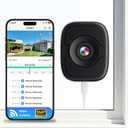 5MP 3K Smart Window Camera, Indoor Safeview Window Cameras for Home Security, 2.4G/ 5G Safe View Security Cameras with Color Night Vision, Person & Car Detection, 2 Way Talk, 24/7 Recording (White ( 1Pack ))