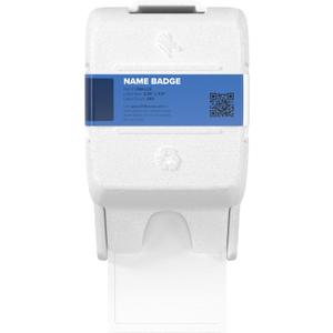 Zebra ZSB Series Labels - Potato Starch-Based Printer Label Paper - Recyclable Cartridge for Stickers - Versatile, Cloud-Based Adhesive - Name Badge, 2.25" x 3.5"