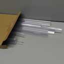 135 Degree Shower Door Side Seal Strip 110 Inch (15.75" x 7 Pcs) for 3/8 Inch Frameless Glass Sliding Door Sweep Clear PVC Waterproof H-Jamb for 3/8 Inch (10mm) Glass to Stop Shower Leaks