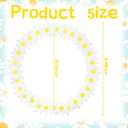 Sabary 31.5 Inch Boho Daisy Photo Booth Prop Outdoor Large Two Groovy Daisy Birthday Party Decor Summer Flower Picture Frame for Garden Yard Porch Wedding Baby Shower Hippie Party Supplies, 12.99 x 12.99 inches