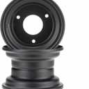 6" GoKart Wheel, 6 inch ATV Wheel Rim with 3 lugs Fits for 110-125cc ATV, Go-Kart, 3 Bolts Go Kart Rim for Quad 145/70-6 Tires Set of 2 (Black)
