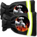 HOZELIN Outdoor Faucet Covers for Winter Freeze Protection 2Pack, 5.9" W x 8.25" H Heavy Duty Waterproof Insulated Spigot Covers for Outside Taps & Hose Bibs, Frost Proof, Easy Install (Black)