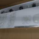 8-Light Bathroom Vanity Light,Brushed Nickel Vanity Lights with Square Frosted Glass,Modern Wall Lights Fixtures Over Mirror,Wall Sconces Lighting for Bedroom Living Room,E26