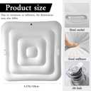 4.2Ft Inflatable Hot Tub Cover,Energy Saving Lid for Square Hot Tub,Outdoor Inflatable Hot Tub,Foldable Protective Rain Overflow Cover for Inflatable Outdoor Hot Tubs