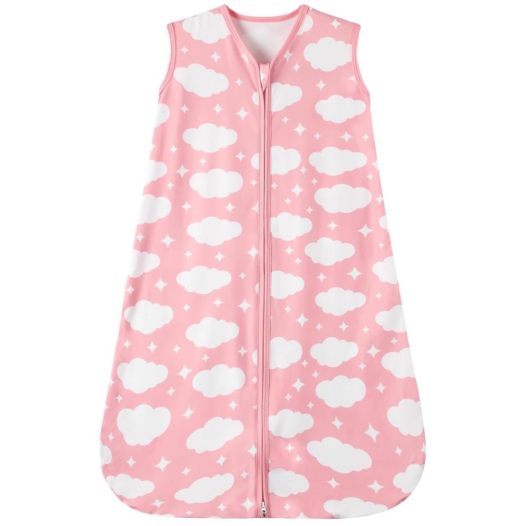 GUNTAIL Baby Sleep Sack 12-18 Months Baby Wearable Blanket 100% Rayon Cotton 2-Way Zipper Toddler Sleeping SackComfy Soft Lightweight TOG 0.3Cloud