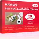 50 Pack Self-Sealing Laminating Pouches 4x6 Inch,10 Mil Self Adhesive Lamination Pouches,Waterproof Photo No Heat Laminating Sheets No Laminator Machine Need