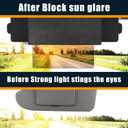 2 Pack Polarized Sun Visor Extender for Car with 2 Side Sunshade, Car Visor Extender Sun Blocker, Upgraded UV400 Sun Visor Extension with PC Lens, Anti-Glare Car Visor for Safe Driving