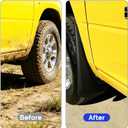 Mud Flaps Splash Guards Compatible with 2019-2026 Ram 1500,Front and Rear Mud Guards Fender Flares for Ram 1500 Accessories (Without Fender Flares) 4 Piece Set Black Textured Finish
