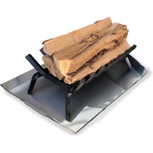Essentially Yours Adjustable Fireplace Tray | Stainless Steel Expandable Ash and Ember Holder Pan | Nuts and Bolts Included for Additional Stability