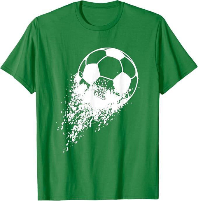 Soccer Player Sports Vintage Men Boys Soccer Ball T-Shirt Large Youth