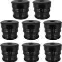 Silicone Body Mount Bushing Kit Compatible with 2008-2016 Ford F250 F350 Crew Cab 8 Pack Silicone Cab Body Mount Bushings Kit Durable Components Outperforms OEM & PU Mounts (Black)