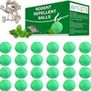 Mouse Rodent Repellent, 24 Pack Peppermint Oil for Mice, Mouse, Rats, Squirrel, Indoor/Outdoor Pest Control for Home, Kitchen, Garage, Safe for Pets & Family
