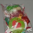 Christmas First Birthday Party Decorations, Guess Who Is Turning One Red Green Glittery Banner, Christmas 1st Birthday Party Cake Topper Balloons for Winter Boys Girls First Bday Party Supplies