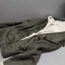 AI'MOURI Windproof Sherpa Lined Outerwear for Women Winter Fleece Hooded Overcoat with Pockets Warm and Thicken Parka Jacket (Medium, Army Green)