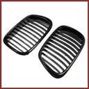 2pcs Glossy Black Front Kidney Grille Grill for BMW E39 1999-2003 5 Series 528i 540i 4-Door Replace Parts