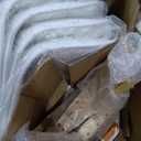 OLIXIS Set of 4 Dining Kitchen Mid-Century Modern Chairs with Wood Legs and PU Leather Cushion for Living Room Bedroom Outdoor Lounge, White