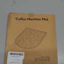 Silicone Coffee Mat,15.8"x 7.8"in Bar Mat for Countertop,Heat-Resistant,Non-Slip,Leak-Proof,Fit for Coffee Maker/Espresso Machine-Black