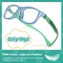 Toddler/Kids/Teens Glasses - Unbreakable TR90 Frame, 180 Flexible, Lightweight & Safe Glasses for Kids Age 2-15