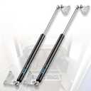 23 inch 100 lb Gas Prop Strut Shock 23" 445N/100LB Gas Spring Struts, 2Pcs Set with L-Type Mounting Brackets for Heavy Duty RV Bed Murphy Bed Large Garbage Box Floor Hatch Custom Window ARANA