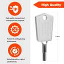 2 x WR01X28053 Freezer Door Key Replacement Haier Refrigerator Door Key Compatible GE Sears Kenmore Generic Fridge Door Freezer Key -2 Pack, silvery