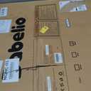 Babelio Baby Gate for Stairs, Kitchen & Doorways, No Bottom Bar| One-Handed Operation| Auto-Close| Hardware Mount (Drill Needed) Safety Dog/Pet Gate (Black - B17, 26-43" W, 28" H)