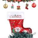 38Pcs No-Slip Christmas Ornament Hooks - Child & Pet Proof Ornament Hangers with Secure Lock Design for Large, Small & Heavy-Duty Xmas Tree Decoration - Keep Your Precious Baubles Safe from Pets & Kid