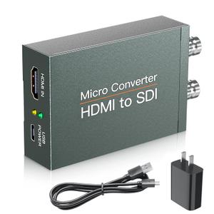 HDMI to 2x SDI Converter - Audio Embedder, Auto Format Detection (HDMI Type A)