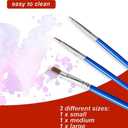 ShineSnow Abstract Colorful Flowers Poppies in Grass Paint by Numbers Painting Kits On Canvas 16x20 inch Colorful Paintworks with Paintbrushes for Adults Beginner DIY Crafts for Women Gift