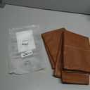 Set of 2 Faux Leather Lumbar Decorative Throw Pillow Covers 12x20 Cognac Brown Modern Farmhouse Boho Small Accent Rustic Home Decor Rectangle Cushion Cases for Couch Bed Sofa Living Room