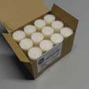 Stonebriar 48 Count White Unscented 6 to 7 Hour Extended Burn Time Clear Cup Tea Light Candles