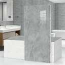 10Pcs Grey Marble Wall Panels 23.6"X11.8" PVC Waterproof Tiles Peel and Stick Wall Panels Self Adhesive Backsplash Tiles for Kitchen Living Rooms TV Walls Bathroom Rv Camper Van (Not Real Tile), 23.6" x 11.8" x 10Pack
