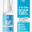 5-in-1 Scar Cream for Surgical Scars: Advance Silicone Scar Gel with Collagen and Stem Cells, Keloid Scar Treatment, Scars Removal of New and Old Scars, Piercing, Burns, C-section, After Surgery, 50g, Best By 06/25/2026