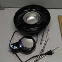 Nostalgia Electric Fondue Party Set  10 oz Melting Pot, 4 Roasting Forks, & Detachable Serving Tray  Melted Cheese, Chocolate, or Dessert  Perfect for Gifts, Parties, Date Night  Black