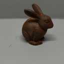Sungmor Cast Iron Rabbit Statue, Vintage Animal Collection Figurines, Home Office Table Decor, Paperweight, Doorstop, Garden Lawn Cute Ornament, Rust Finish
