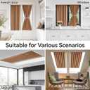 Vatge Terracotta French Door Curtains 72 Inch Length for Patio Door - Burnt Orange Sidelight Curtains for Front Door, 1 Panel, W25 x L72, Terracotta