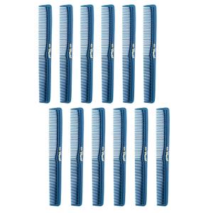 7-inch All-Purpose Hair Comb. Hair Cutting Combs. Barber’s & Hairstylist Combs. Teal. 12 Units.