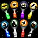 40 PCS Halloween Party Favors for Kids, Bulk Light Up Finger Lights Toys, Halloween Goodie Bag Basket Stuffers Treats Non Candy, Glow in the Dark Trick or Treat Toys, Classroom Prizes Gifts Supplies