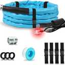 OEBLD Heated Water Hose for Rv (15ft L x 5/8"ID) 4.0 Upgraded Function with Energy Saving Thermostat to Keep Drinking Water Running in down to -45, Designed for Campers,with Storage Bag, Anti-Freeze