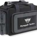 Tactical Range Bag for Rifles & Pistols, Heavy Duty 900D Gun Range Bag with Removable Velcro Dividers, Sand-Fill Shooting Rest, Magazine & Ammo Storage Organizer, Lockable Zippers, 19" long x 4" wide x 9" tall