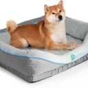 Orthopedic Dog Bed for Medium Dogs,Waterproof Medium Size Dog Sofa,Supportive Foam Pet Couch with Removable Cover,Non-Slip Bottom and Waterproof Lining,Machine Washable