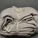 LBRO2M 100% French Linen Duvet Cover Set 3Pcs, Comforter Cover King Size Beige