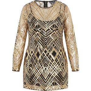 City Chic Women's Plus Size Dress - Braylin Sequin- 18 Plus