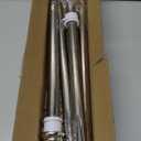 Flag Pole Kit 5ft Flag Pole for Outside House, Flag Poles with Tangle Free Flag Pole Rings for 3x5 American Flag Mounting Bracket Stainless Steel Heavy Duty for Yard Truck Boat(Without Bracket)