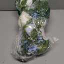 DearHouse 2Pcs Artificial Peony Flower Garland - Silk Peony Garland with Purple White Flowers for Wedding Party Table Decoration,6ft/Strand(White& Blue&Dark Blue)